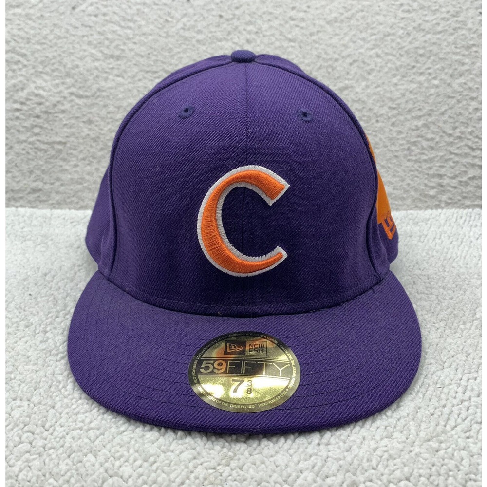 Clemson Tigers New Era Wool Fitted Hat Mens 7 3/8 Paw Print 59Fifty NCAA Sports